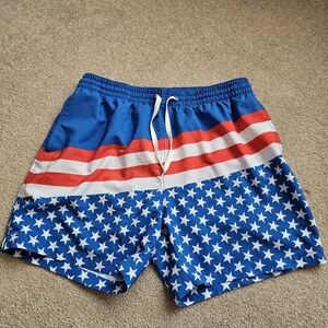 Chubbies Mens Classic Lined 5.5" Swim Trunks, Size XL Americana USA